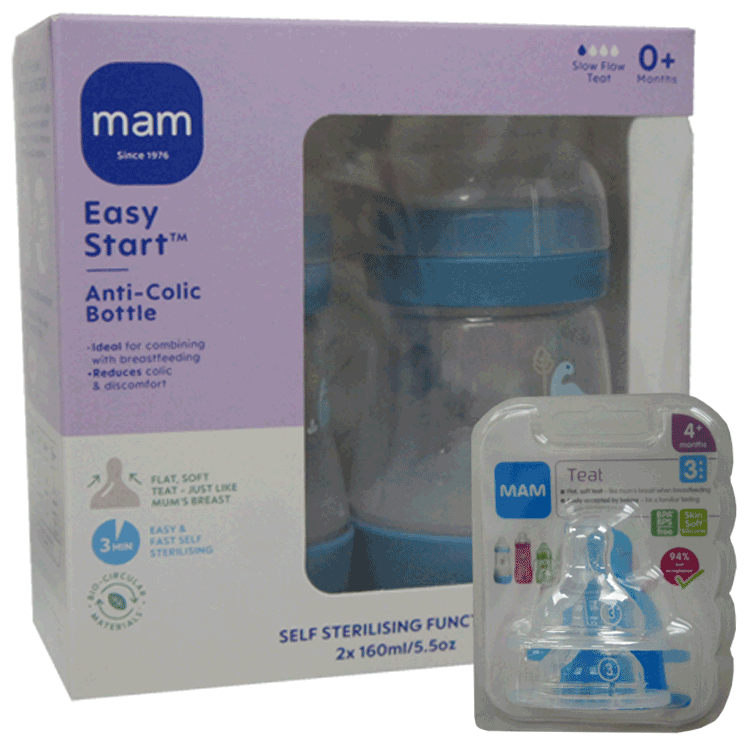 MAM Easy Start Anti-Kolik Babyflasche 160ml - 0 Monate +