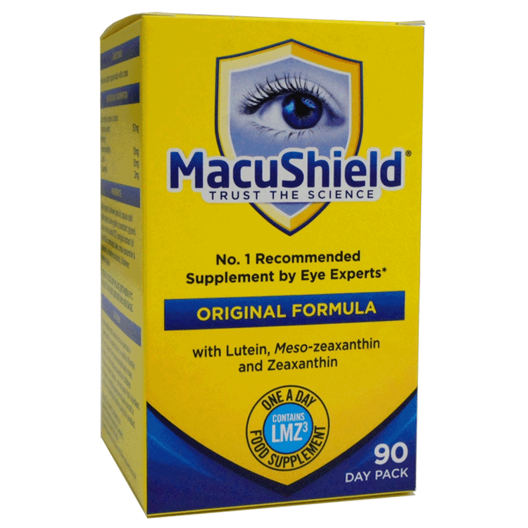 Macushield  capsules x 90 - For Age Related Macular Degeneration leading to blindness