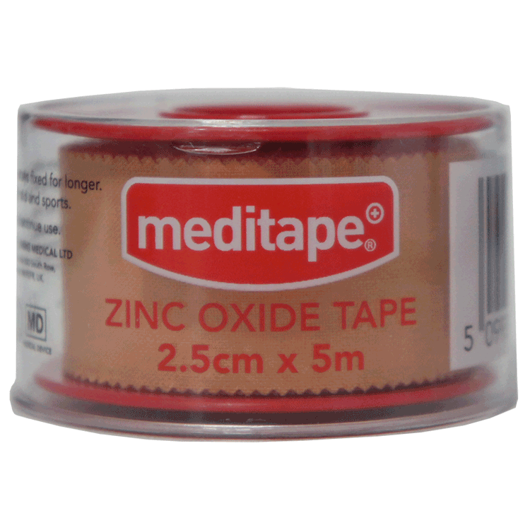 Medicare Zinkoxidetape 2,5 cm x 14 m - Kleefmiddel
