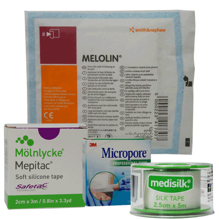 Melolina 10 cm x 10 cm x 5 medicazioni - non aderente