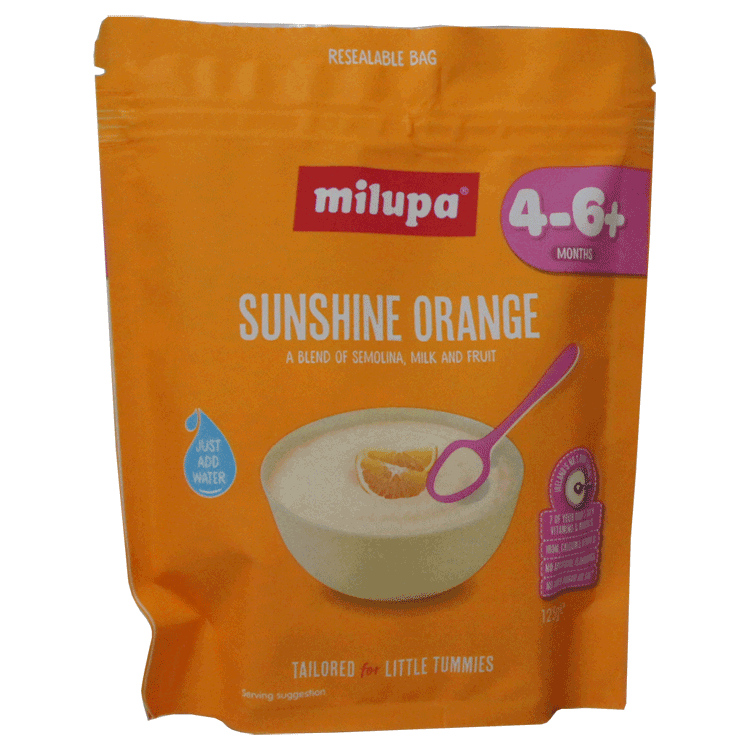 Milupa Sunshine Oranje - Voor 4 tot 6 maanden + x 125g