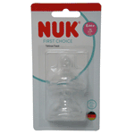 NUK First Choice Feeding Bottle 0 to 6 months 150ml with Spare NUK Teats x 2 or Spout