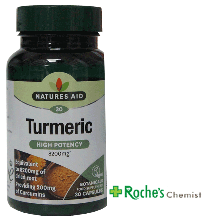 Natures Aid High Potency Turmeric Capsules X 30