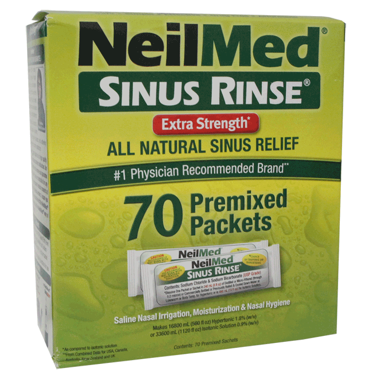 Extra Rinse Neilmed Sinus Rinse Pre-Mixed Sachets x 70 - Extra Strength – Roche's ...