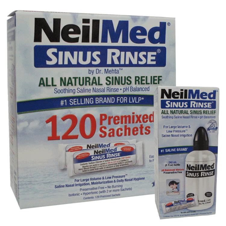 Sachets pré-mélangés Neilmed x 120