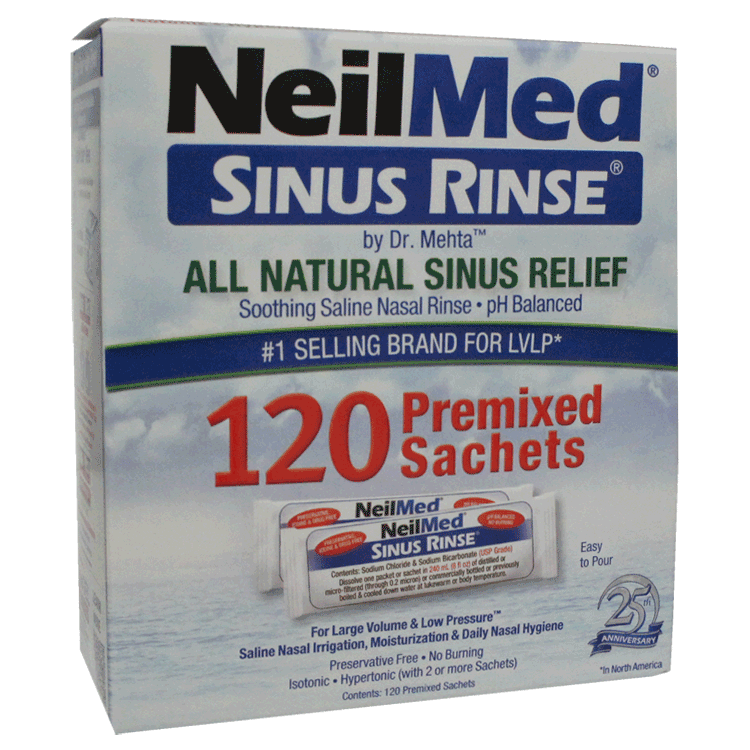 Neilmed Sinus Rinse Starter Kit mit 120 Beuteln