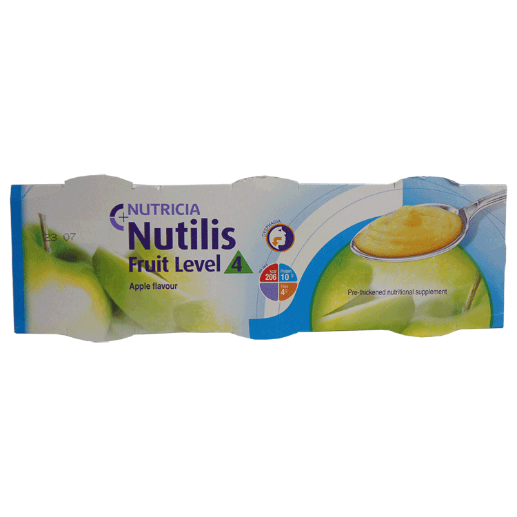 Nutilis Fruit - Niveau 4 - Yaourt Saveur Pomme Épaissie 3 x 150g