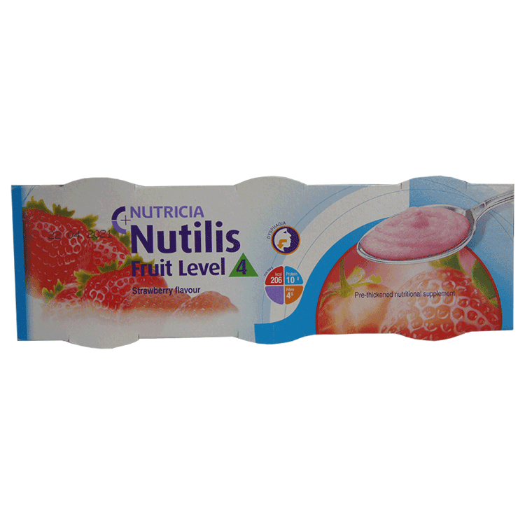 Nutilis Fruit - Level 4 - Thickened Strawberry Yoghurt 3 x 150g
