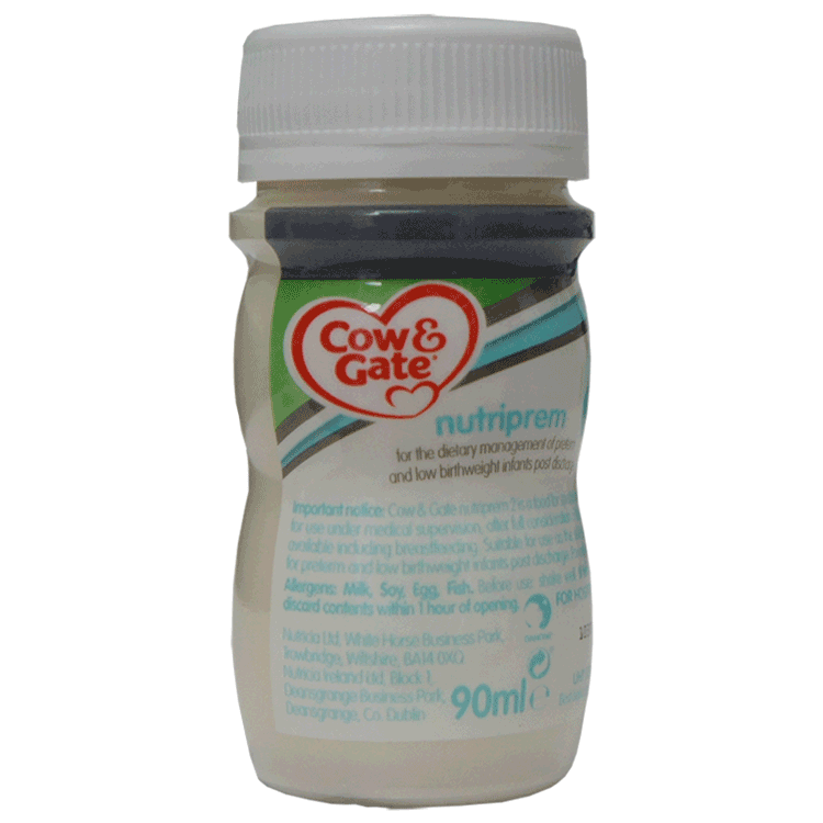 Cow and Gate Nutriprem 2 Ready to Use 90ml bottles x 24 - Standard