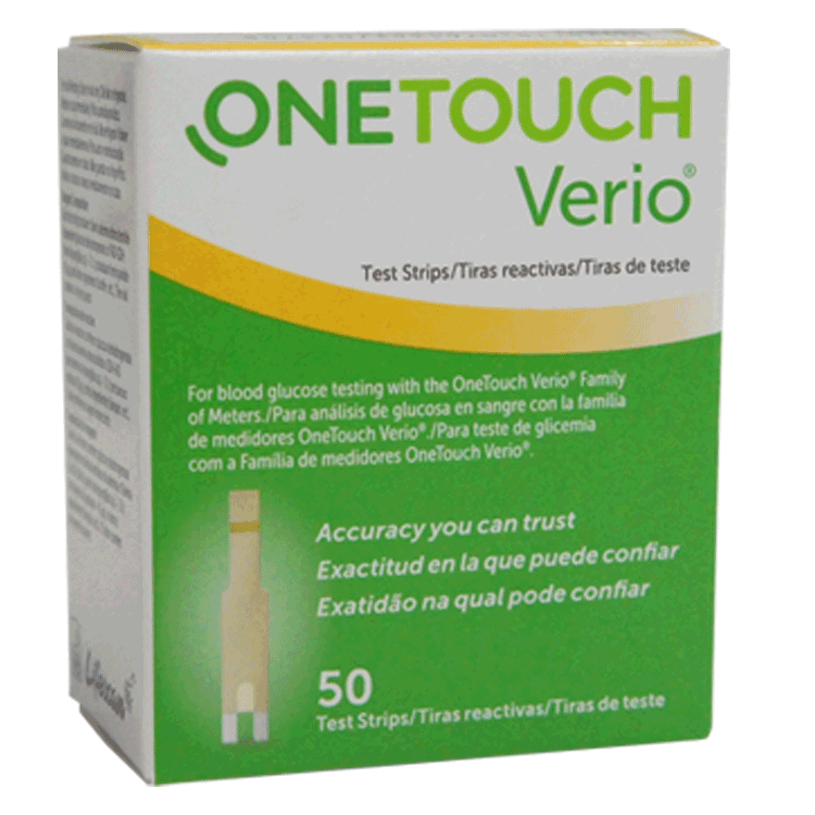 Bandelettes de test One Touch Verio 1 x 50 - Bandelettes de test de glycémie