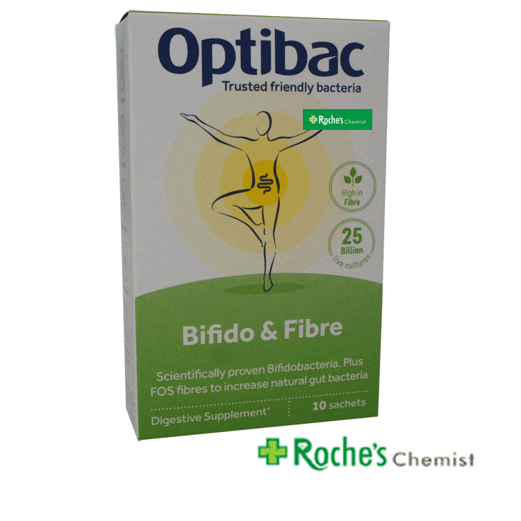 Optibac Bifido & Fibre - 10 Sachets