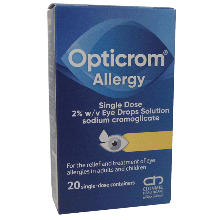 Opticrom Allergie für die Augen - Konservierungsmittelfreie Einwegfläschchen x 20