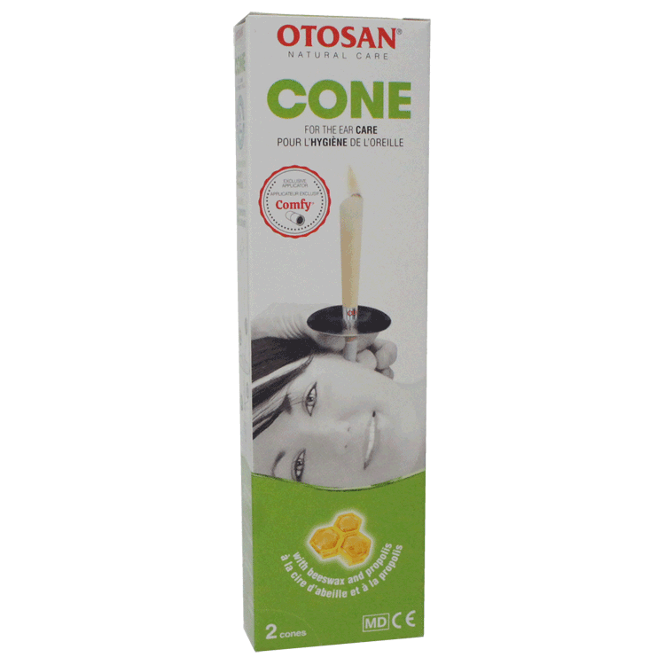Cônes otosan x 2 - pour éliminer la cire d'oreille
