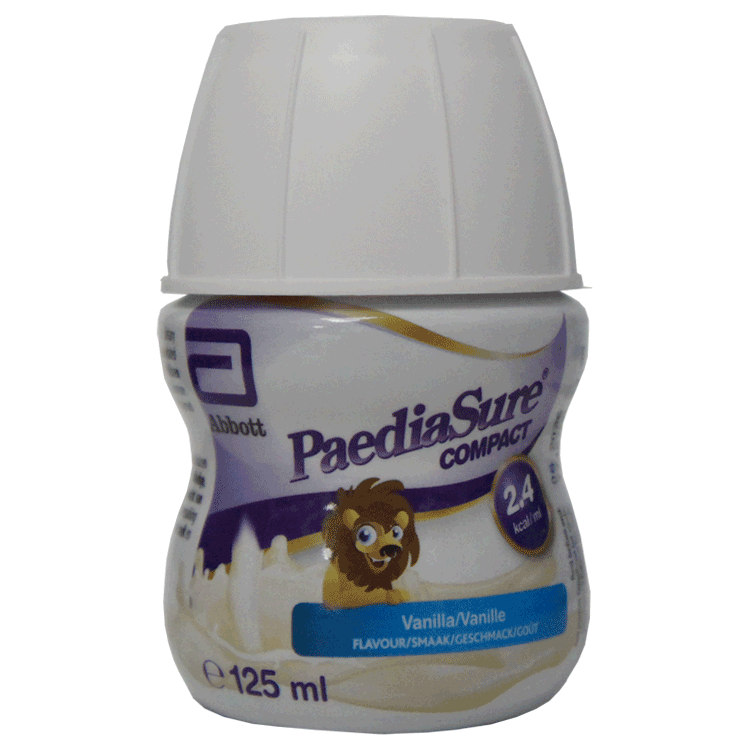 Paediasure Compact Vanilla x 4 with or without Sterile Screw On Teats x 4