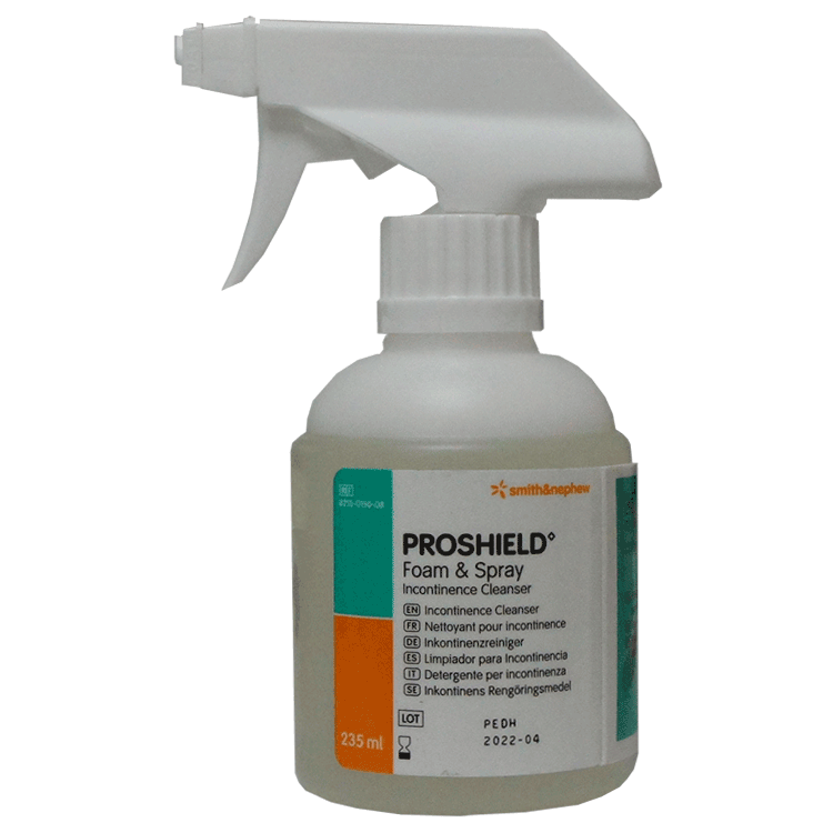 Proshield Foam and Spray Incontinence Cleanser 235ml