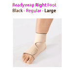 ReadyWrap RIGHT FOOT Adjustable Compression Garment with Velcro Straps for Chronic Oedema
