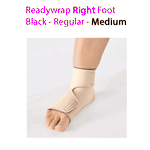 ReadyWrap RIGHT FOOT Adjustable Compression Garment with Velcro Straps for Chronic Oedema