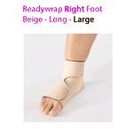 ReadyWrap RIGHT FOOT Adjustable Compression Garment with Velcro Straps for Chronic Oedema