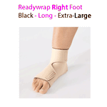 ReadyWrap RIGHT FOOT Adjustable Compression Garment with Velcro Straps for Chronic Oedema