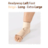 ReadyWrap LEFT FOOT Verstellbares Kompressionskleidungsstück mit Klettverschlüssen für chronische Ödeme