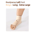 ReadyWrap LEFT FOOT Verstellbares Kompressionskleidungsstück mit Klettverschlüssen für chronische Ödeme