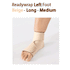 ReadyWrap LEFT FOOT Verstellbares Kompressionskleidungsstück mit Klettverschlüssen für chronische Ödeme