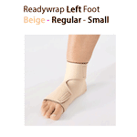 ReadyWrap LEFT FOOT Verstellbares Kompressionskleidungsstück mit Klettverschlüssen für chronische Ödeme
