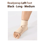 ReadyWrap LEFT FOOT Verstellbares Kompressionskleidungsstück mit Klettverschlüssen für chronische Ödeme
