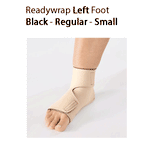 ReadyWrap LEFT FOOT Verstellbares Kompressionskleidungsstück mit Klettverschlüssen für chronische Ödeme