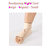 ReadyWrap RIGHT FOOT Adjustable Compression Garment with Velcro Straps for Chronic Oedema
