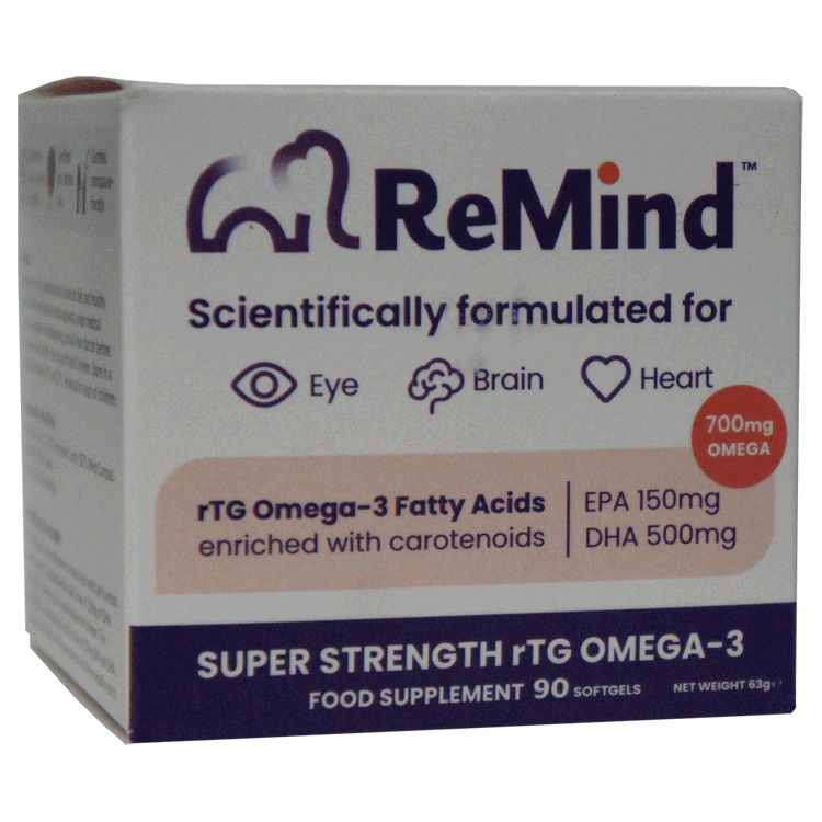 Remind Super Strength Omega-3-Fettsäuren x 90 Kapseln