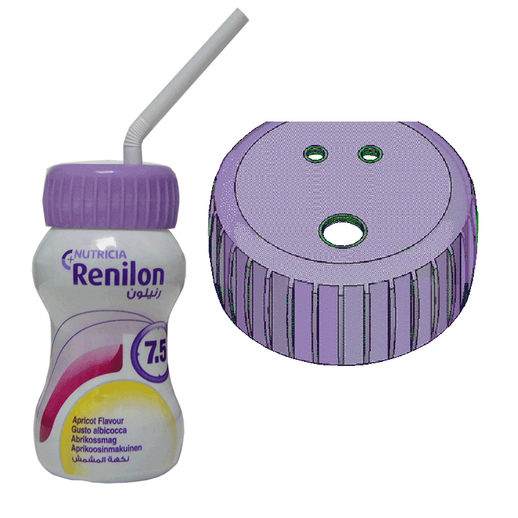 Renilon 7.5 Aprikosengeschmack 125 ml x 1 Mit oder ohne Trinkhalmdeckel x 1