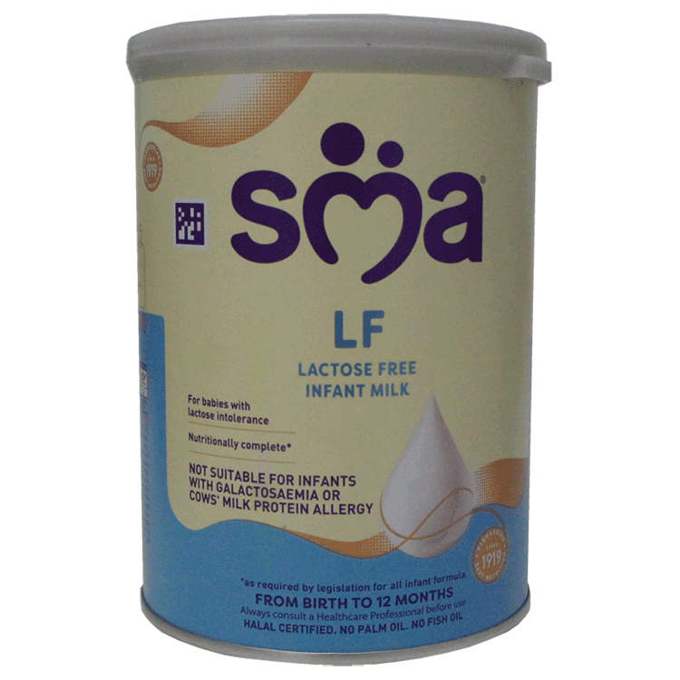 Lait infantile sans lactose SMA 400 g - Pour les bébés intolérants au lactose