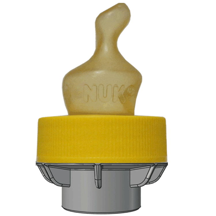 Travel Adapter for SMA PRO 1 200ml + SMA Teats ( Yellow Neck ) x 2