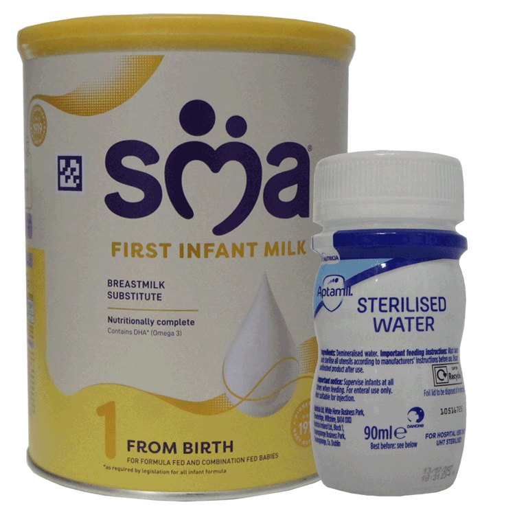 SMA PRO 1 800g + Aptamil Sterilised Water 90ml x 24