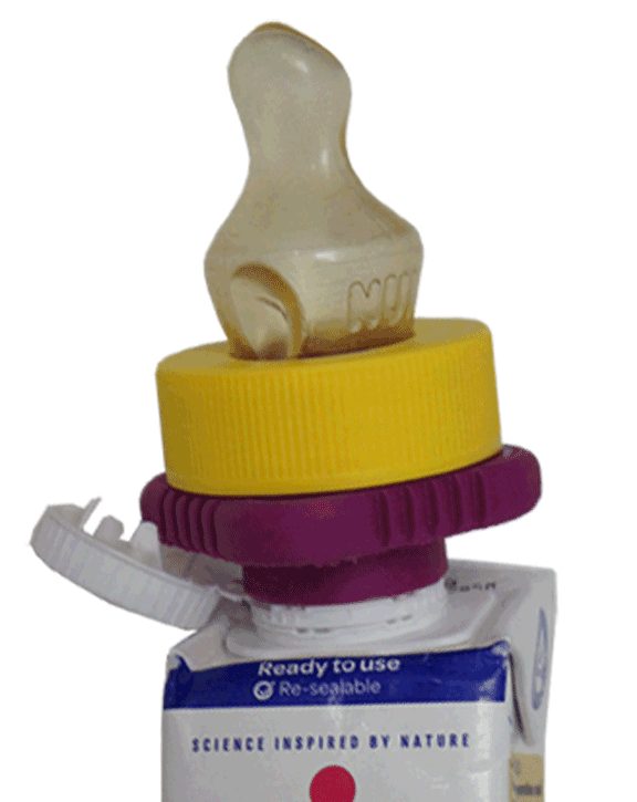 Reiseadapter für SMA PRO 1 200 ml + SMA Sauger (gelber Hals) x 2