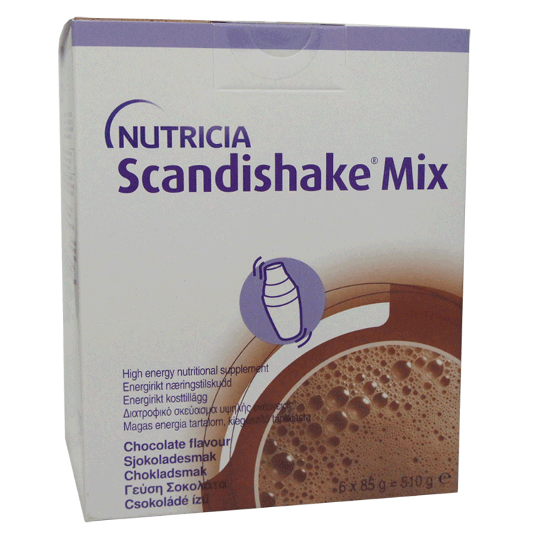 Schandishake Mix 6 x 85 g - High Energy Nutritional Supplement Chocolate Flavour