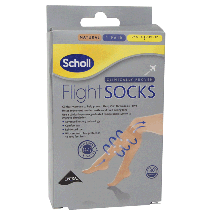 Scholl -Flugsocken - 1 Paar - natürliche Farbe