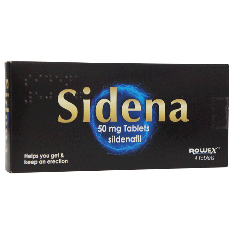 Sidena 50mg  ( Sildenafil )  Tablets x 4