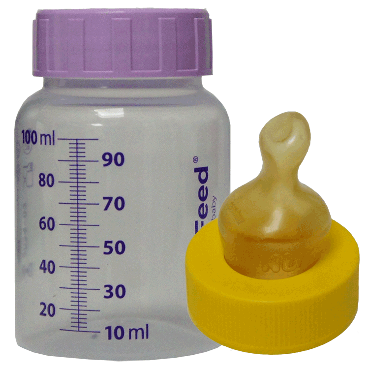 Sterifeed 100ml Feeding Bottle x 5 + Sterile Screw on teats x 24 - 5 Types