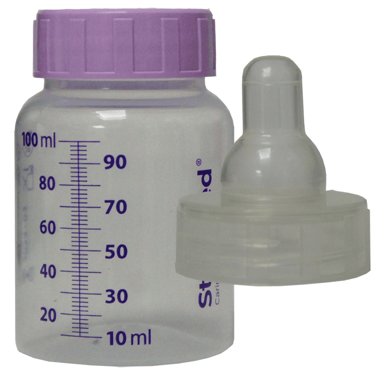 Sterifeed 100ml Feeding Bottle x 5 + Sterile Screw on teats x 24 - 5 Types