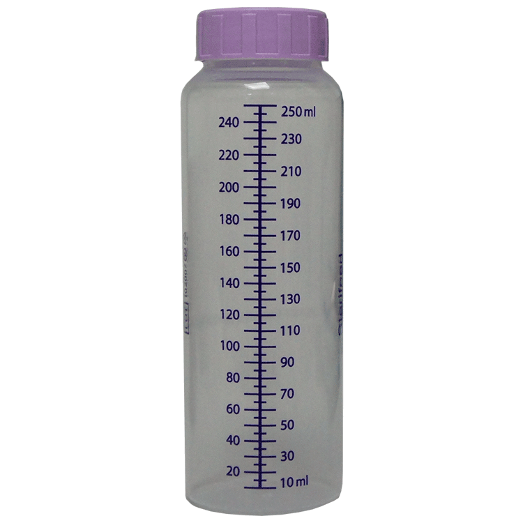 Biberons Sterifeed x 250 ml x 10 stériles - Pour la conservation du lait maternel