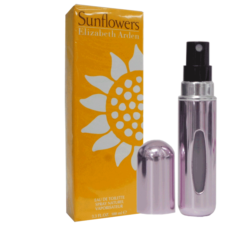 Sunflowers EDT 100ml by Elizabeth Arden + Free Atomiser that fits in to it