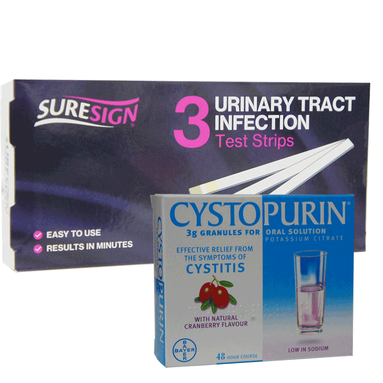 Bandelettes de test pour infection des voies urinaires Suresign UTI x 3
