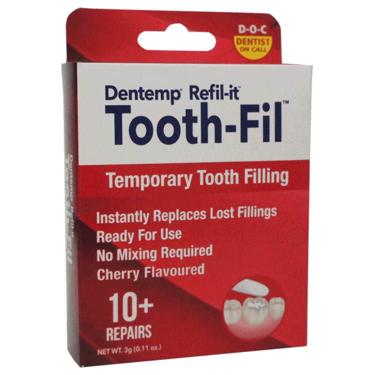 Dentemp Tooth-Fil – Temporäre Zahnfüllung x 10 Reparaturen