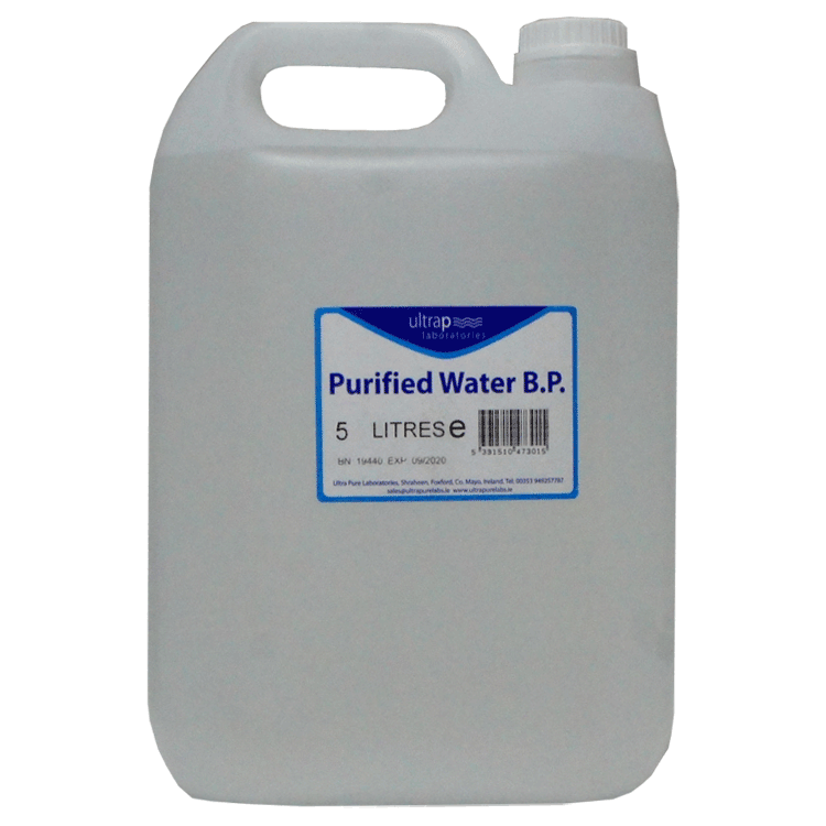 Ultrapure Purified Water 5 litres