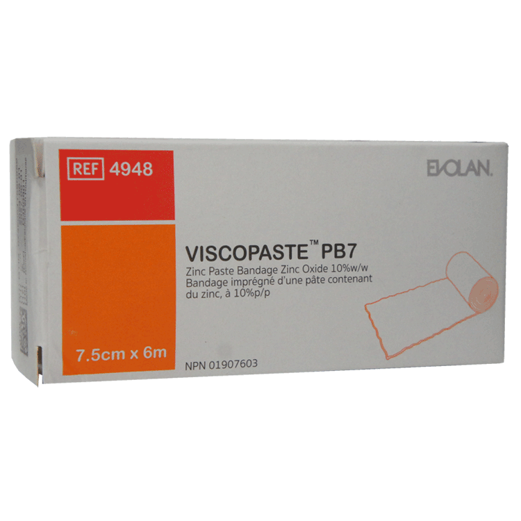 Viscopaste PB7 Zinc Paste Bandage 7.5cm x 6 m