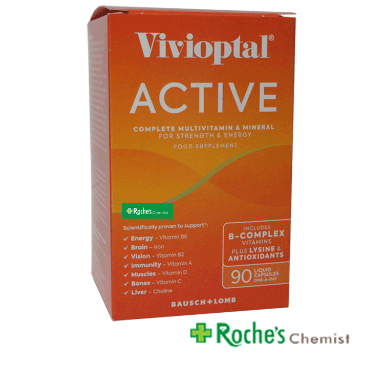 Vivioptal Active Multi-Vitamin Multi-Mineral x 90 Capsules - 3 Month Pack