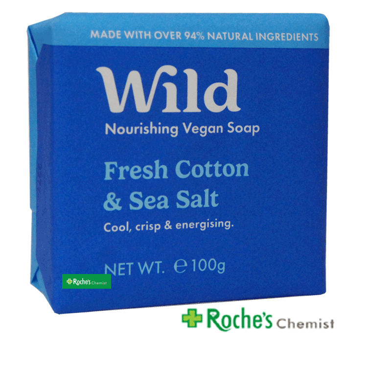 Wild - Fresh Cotton and Sea Salt Soap 100g - Vegan