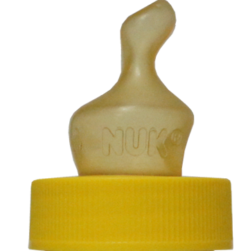 Biberons en verre Hévéa 240 ml x 2 - Avec 24 tétines stériles en latex SMA à col jaune